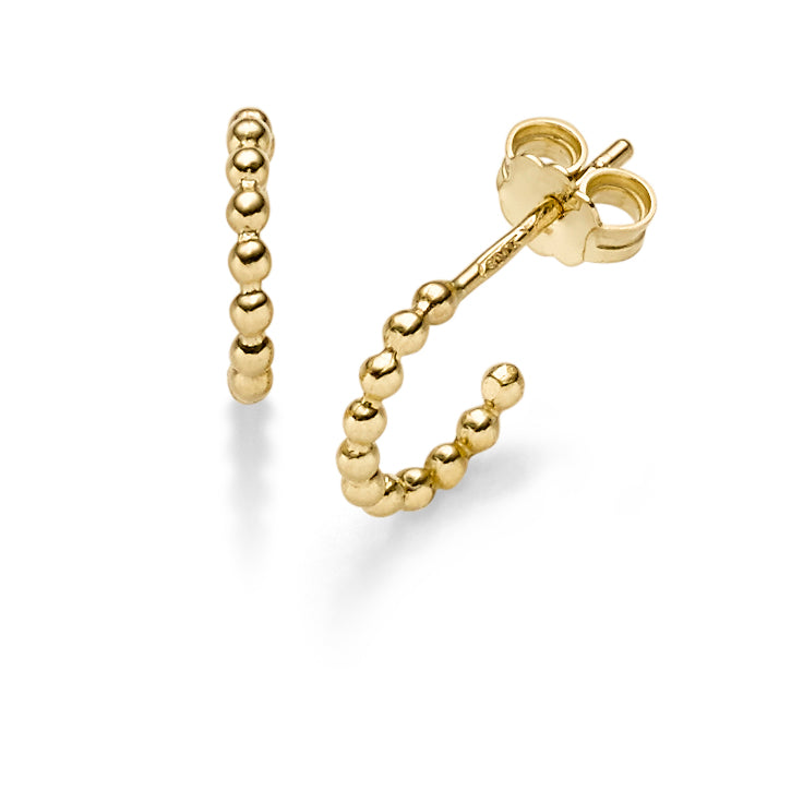Creolen-Stecker Kügelchen 1,8 mm – 585 Gelbgold