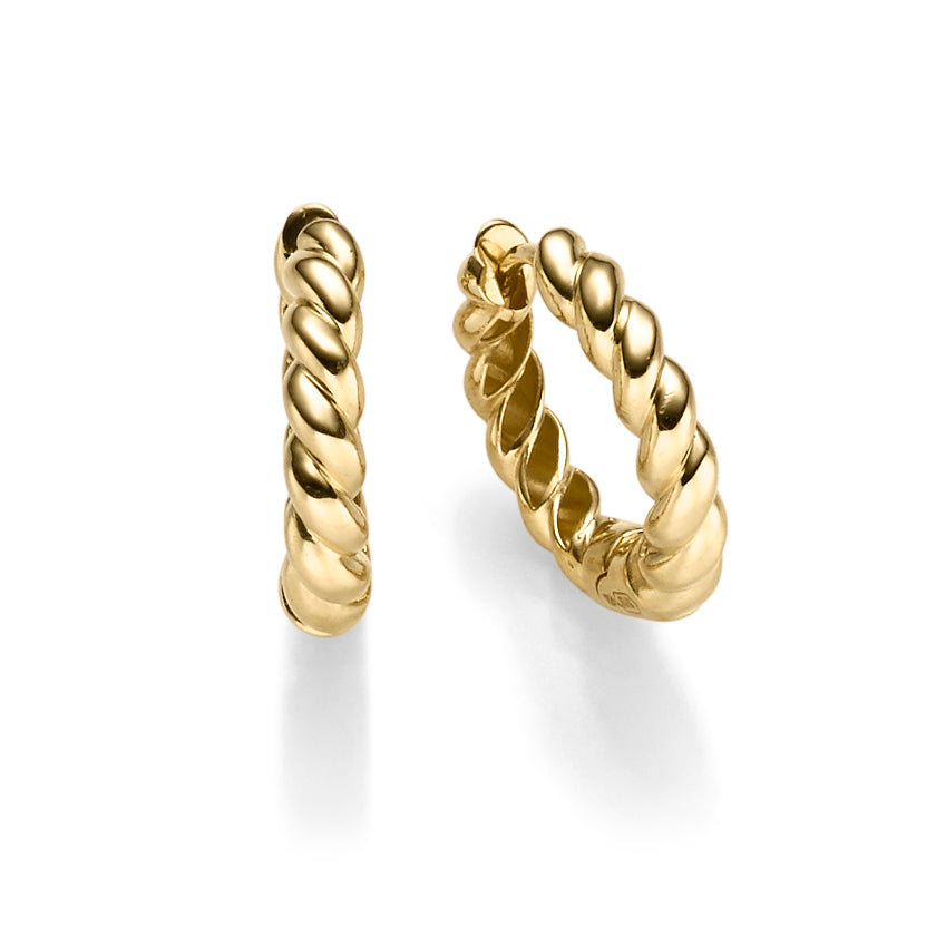 Creolen Kordel 3,0 mm – 585 Gelbgold