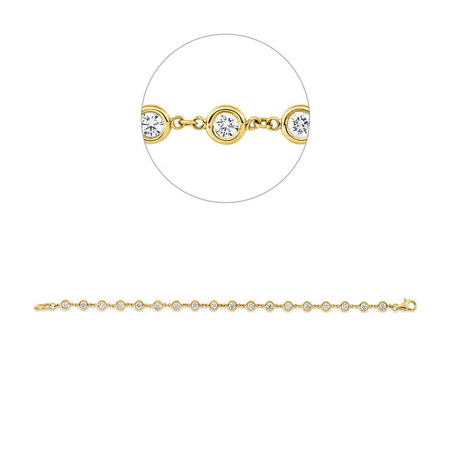 Lien d’Or – Diamantarmband aus Gelbgold
