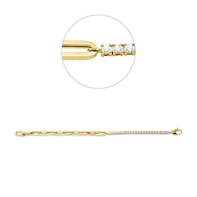Rivière d’Or – Diamantarmband aus Gelbgold