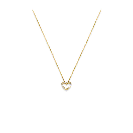 Cœur Lumière Doré – Diamant-Halskette aus Gelbgold
