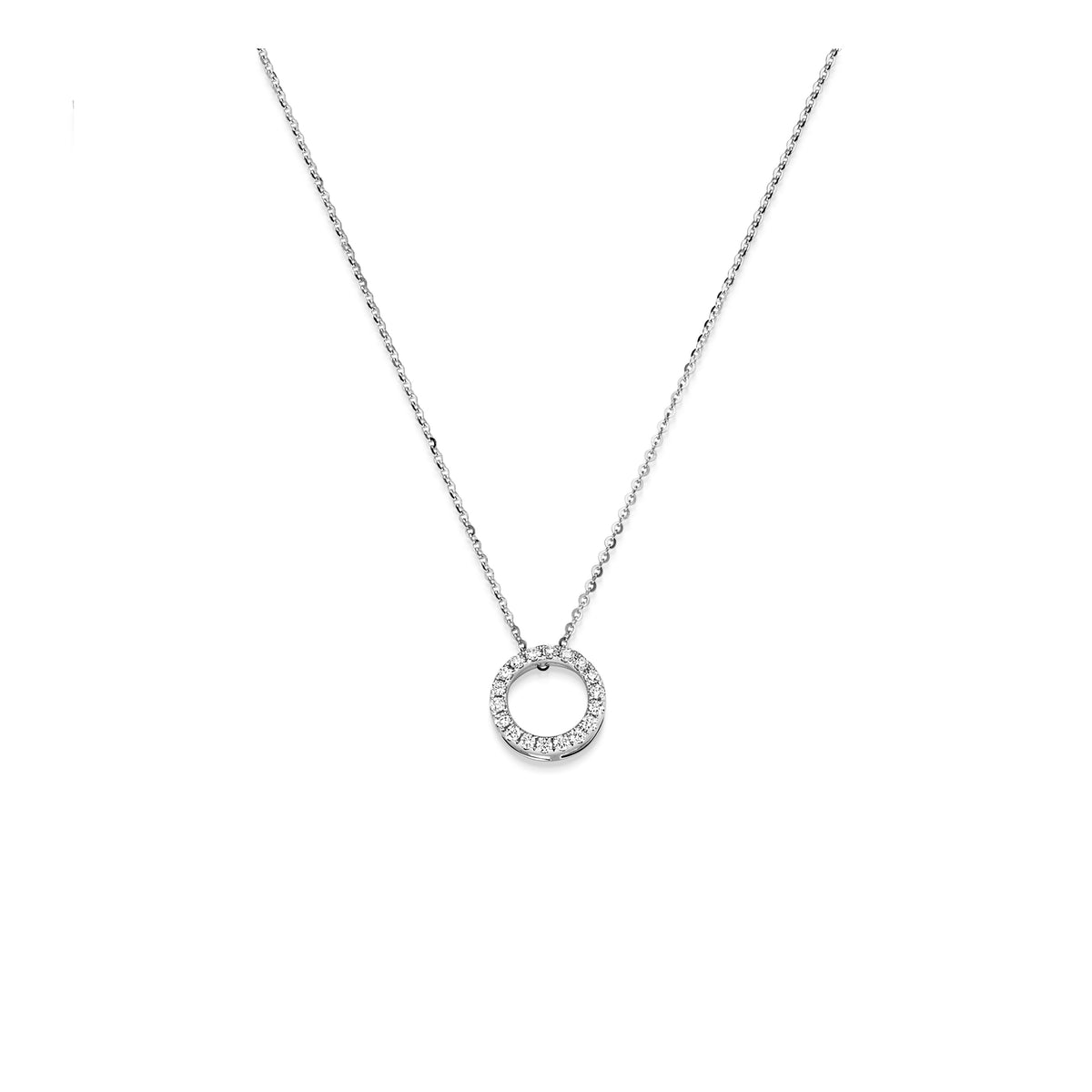 Cercle Lumière – Diamant-Halskette aus Weißgold
