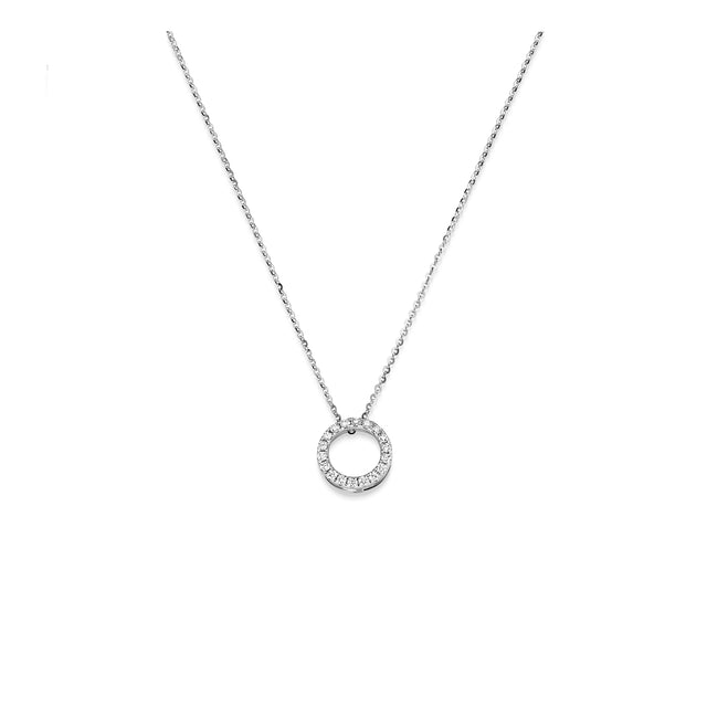 Cercle Lumière – Diamant-Halskette aus Weißgold