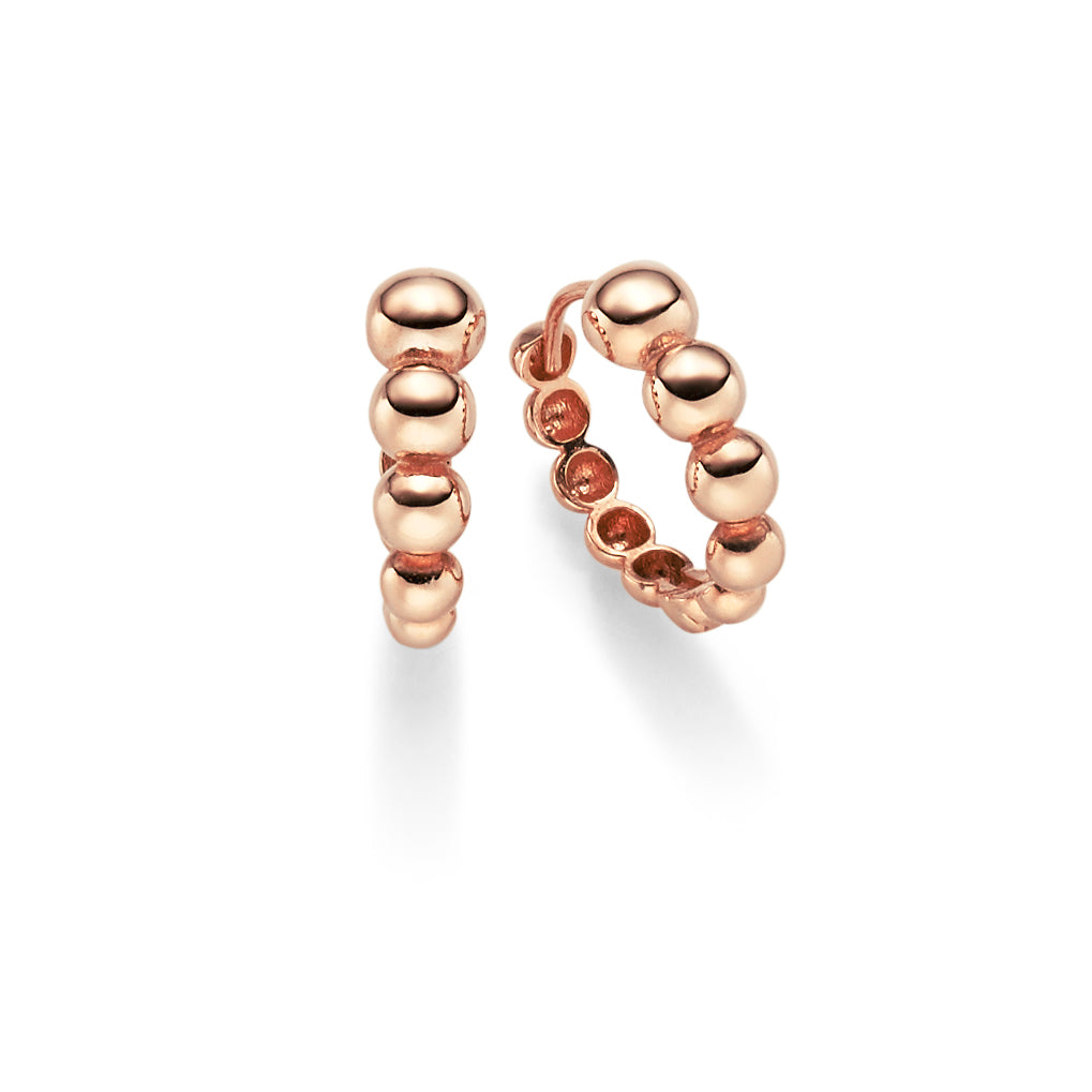 Creolen Kügelchen Verlauf 5,0 mm – 585 Roségold