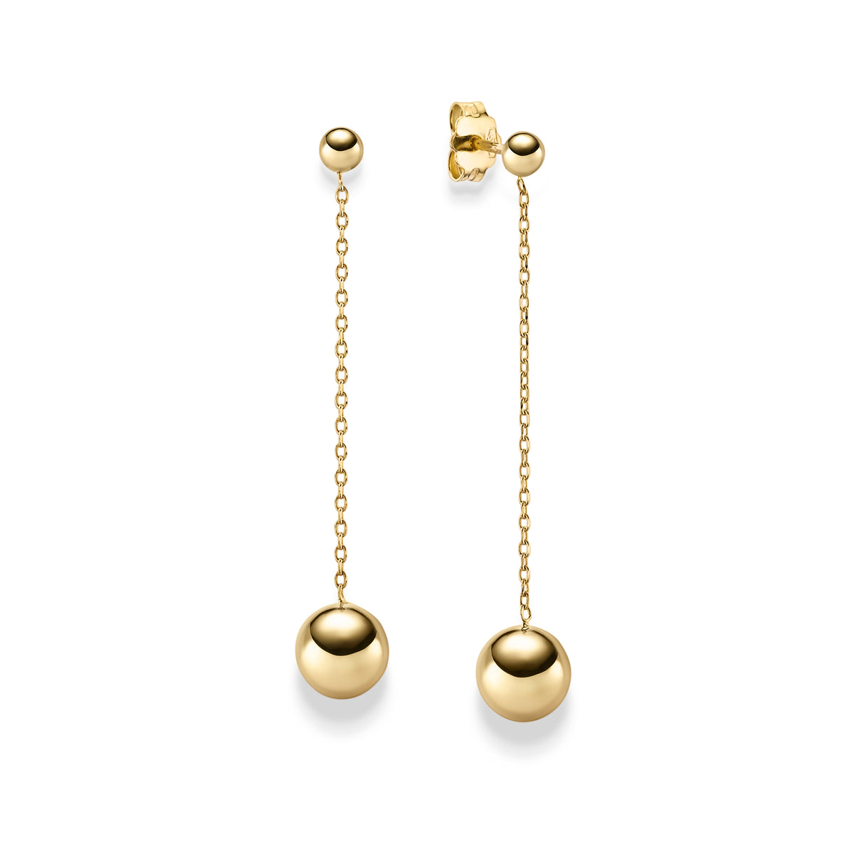 Ohrschmuck Kugel – 585 Gelbgold
