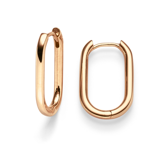 Creolen oval 2,0 mm – 585 Roségold
