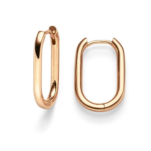 Creolen oval 2,0 mm – 585 Roségold