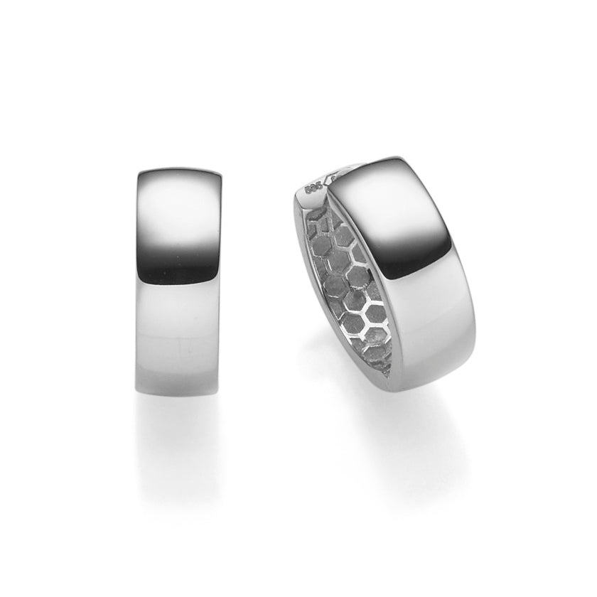 Creolen 5,0 mm – 585 Weißgold