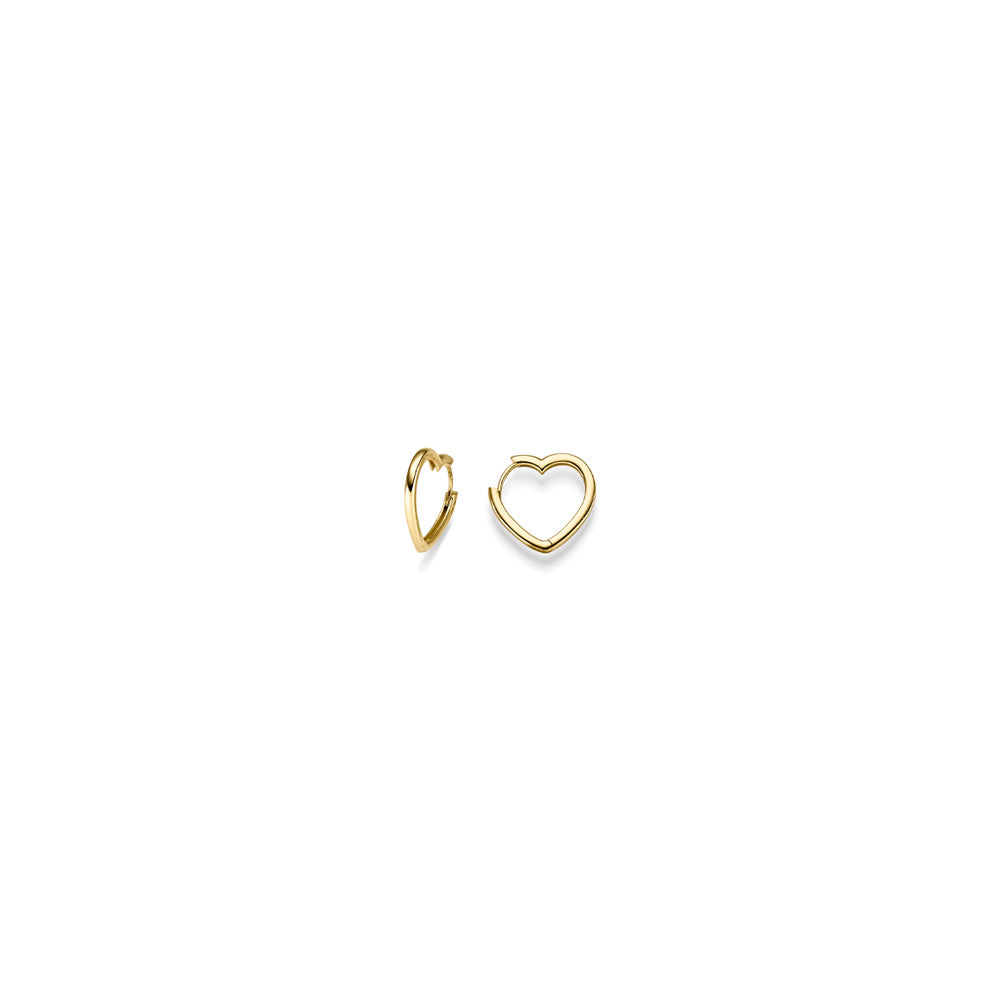 Creolen Herz 1,8 mm – 585 Gelbgold
