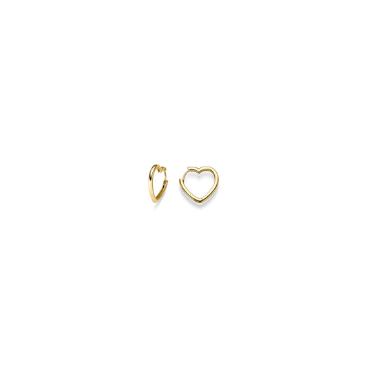 Creolen Herz 1,8 mm – 585 Gelbgold