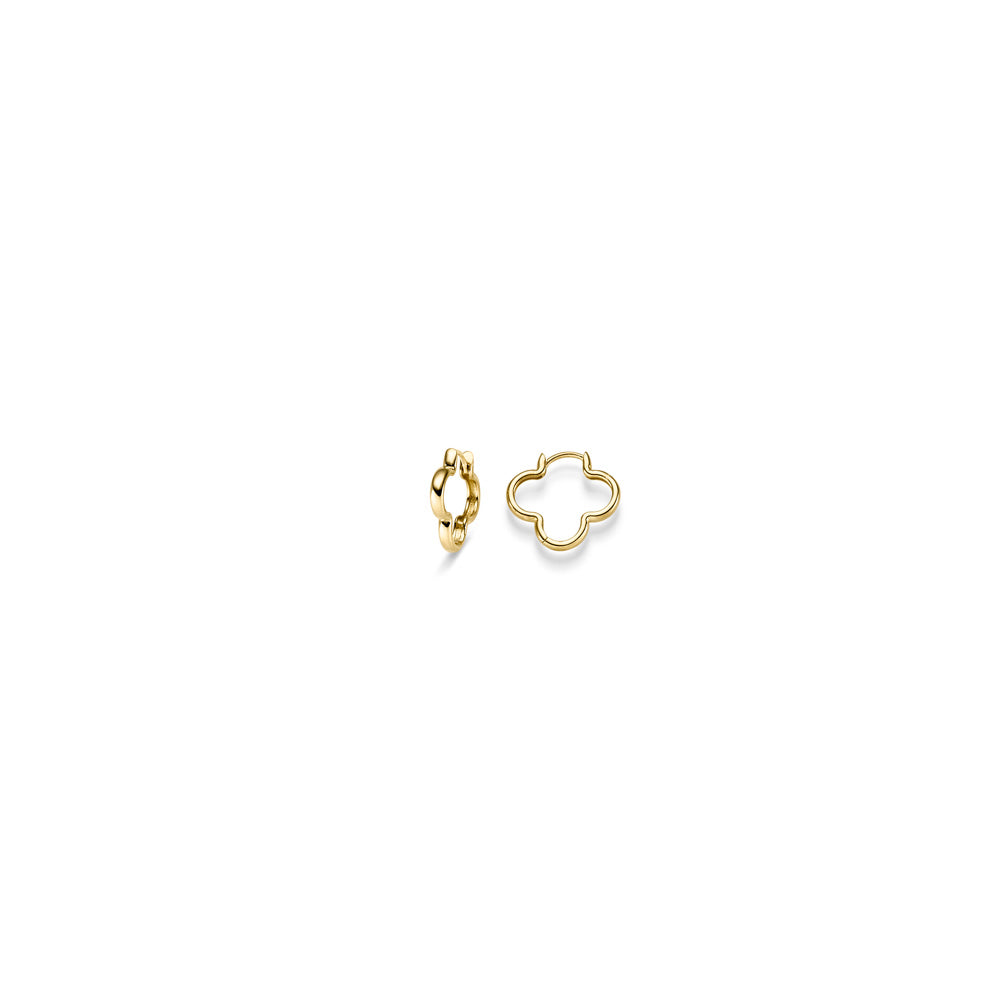 Creolen Blume 2,0 mm – 585 Gelbgold