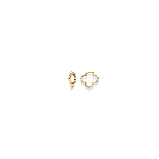 Creolen Blume 2,0 mm – 585 Gelbgold
