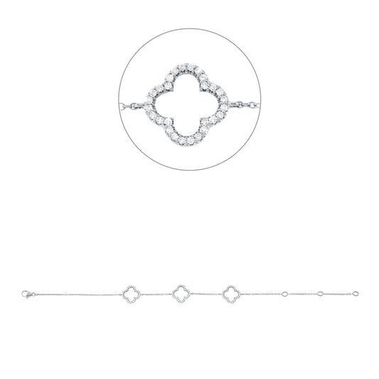 Diamantarmband – 750 Weißgold · 0,25 ct
