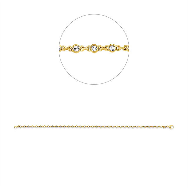 Solana – Diamantarmband aus Gelbgold