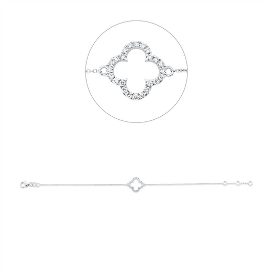 Diamantarmband – 750 Weißgold · 0,18 ct