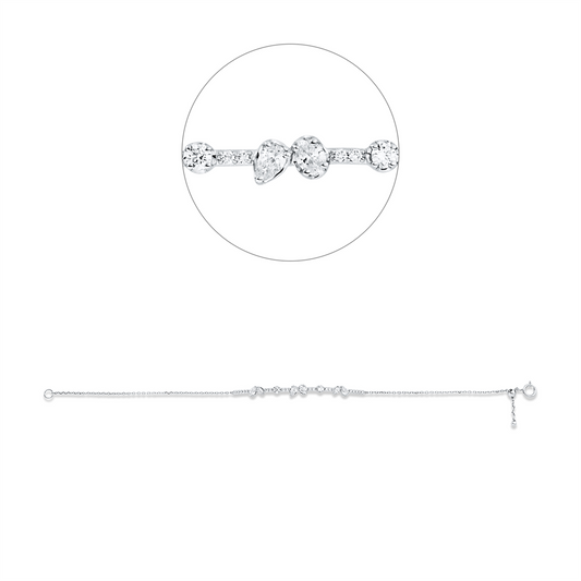 Diamantarmband – 750 Weißgold · 0,56 ct