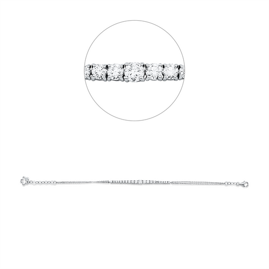 Diamantarmband – 585 Weißgold · 0,99 ct