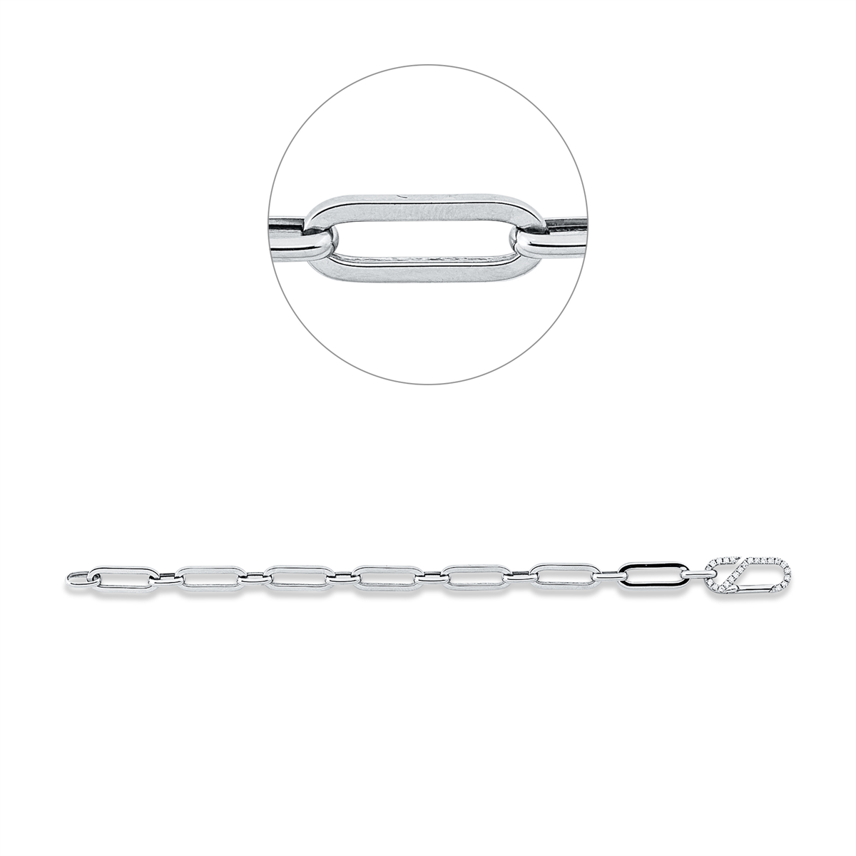 Diamantarmband – 585 Weißgold · 0,32 ct