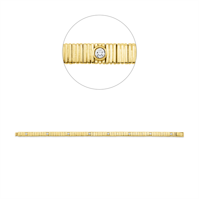 Raggio – Diamantarmband aus Gelbgold