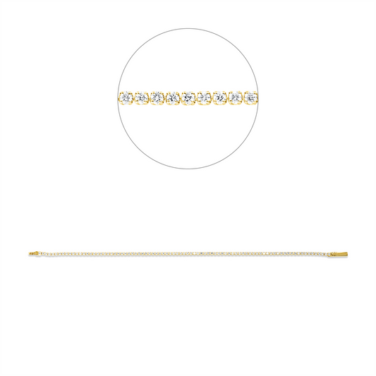 Diamantarmband – 750 Gelbgold · 1,43 ct