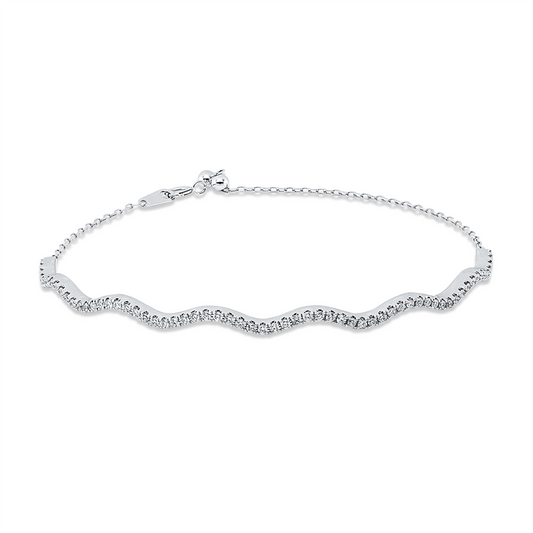 Diamantarmband – 750 Weißgold · 0,46 ct