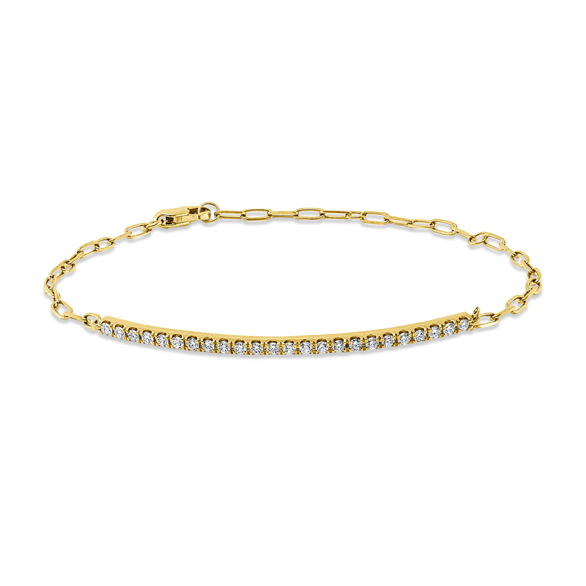 Diamantarmband – 750 Gelbgold · 0,34 ct