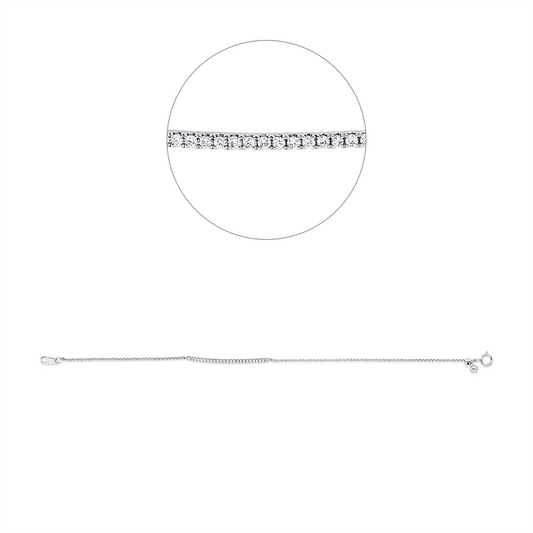 Diamantarmband – 750 Weißgold · 0,15 ct