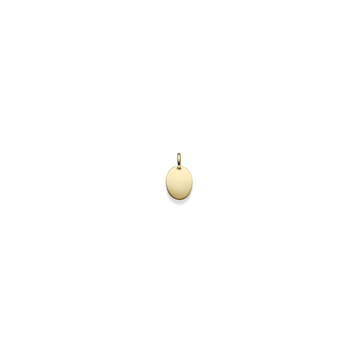 Anhänger oval – 585 Gelbgold