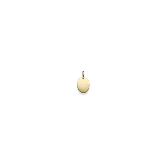 Anhänger oval – 585 Gelbgold