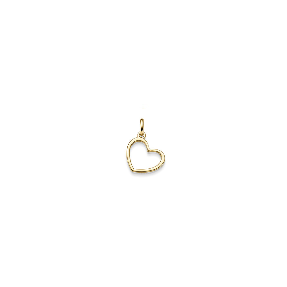 Anhänger Herz – 585 Gelbgold · 23,0 mm