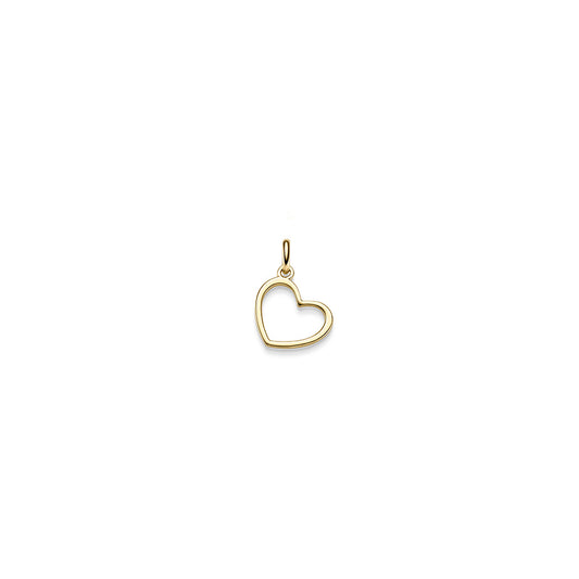 Anhänger Herz – 585 Gelbgold · 23,0 mm