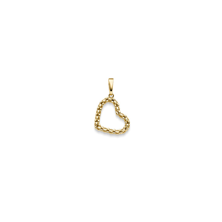 Anhänger Herz – 585 Gelbgold · 29,5 mm