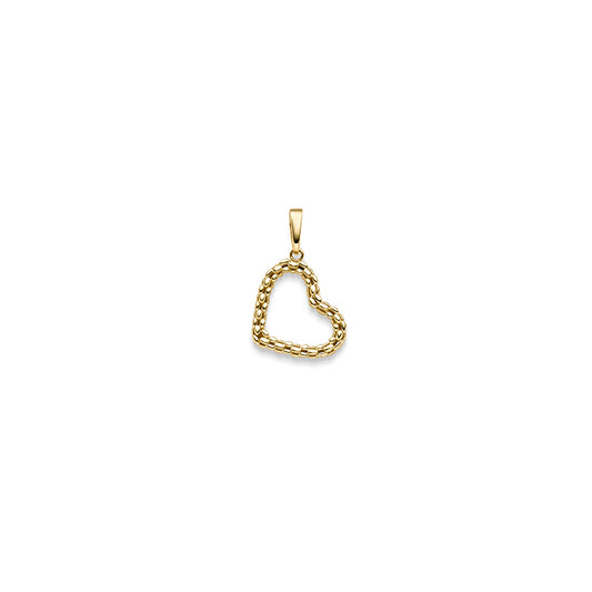 Anhänger Herz – 585 Gelbgold · 29,5 mm
