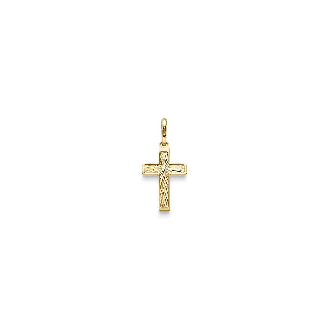 Anhänger Kreuz – 585 Gelbgold · 24,5 mm