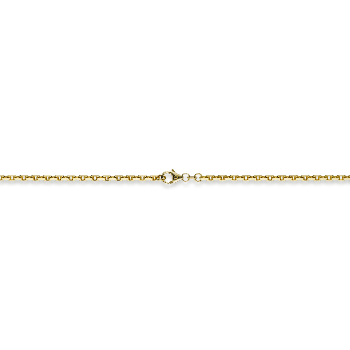 Ancora Ankerkette aus Gelbgold, 2,5 mm breit, mit Verschluss