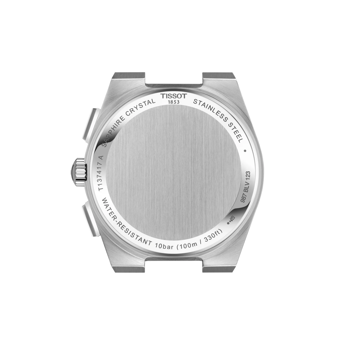 Rückansicht des Gehäuses der Uhr Tissot PRX 41mm · T137.417.11.041.00