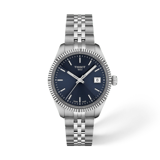 Vorderansicht der Uhr Tissot Ballade 34mm mit Schatten · T156.210.11.041.00