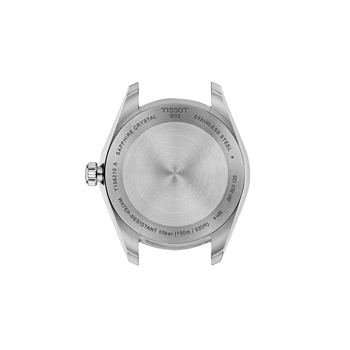 Rückansicht des Gehäuses der Uhr Tissot Ballade 34mm · T156.210.11.041.00