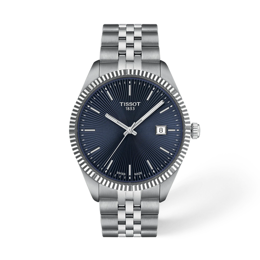 Vorderansicht der Uhr Tissot Ballade 40mm mit Schatten · T156.410.11.041.00