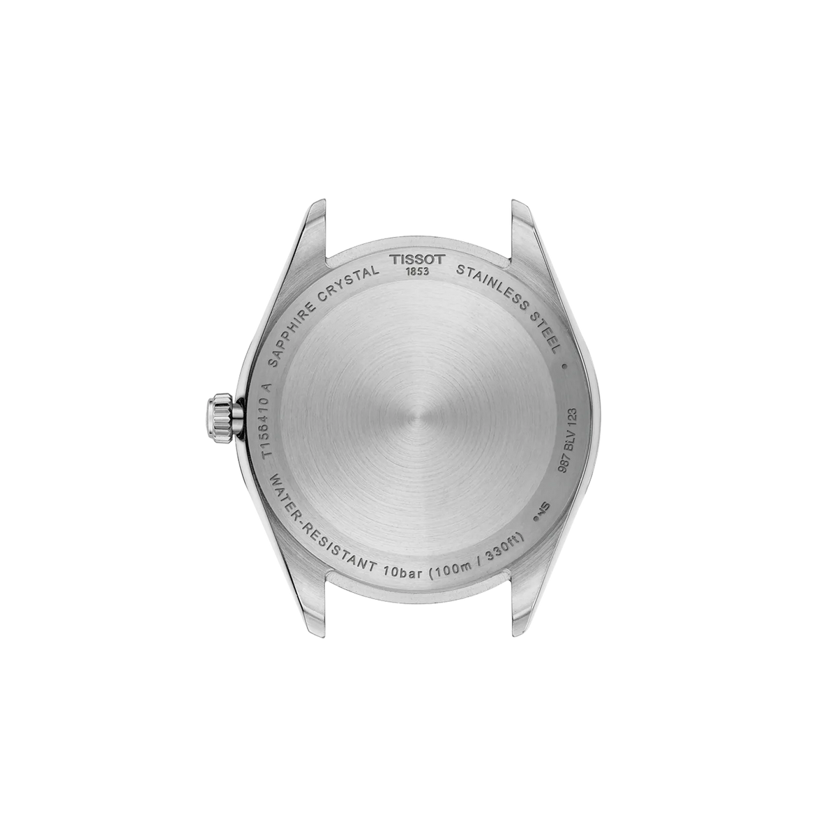 Rückansicht des Gehäuses der Uhr Tissot Ballade 40mm · T156.410.11.041.00