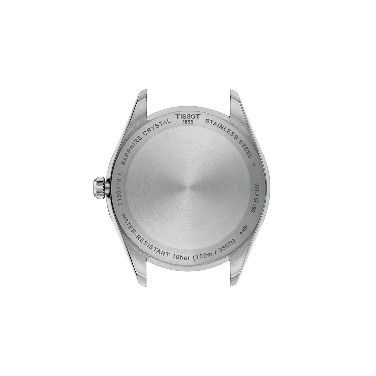 Rückansicht des Gehäuses der Uhr Tissot Ballade 40mm · T156.410.11.091.00