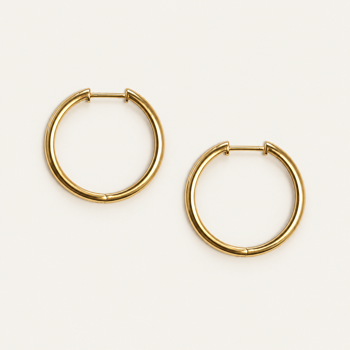 Anello Grande – Creolen aus 585 Gelbgold, 20,4 mm Außendurchmesser