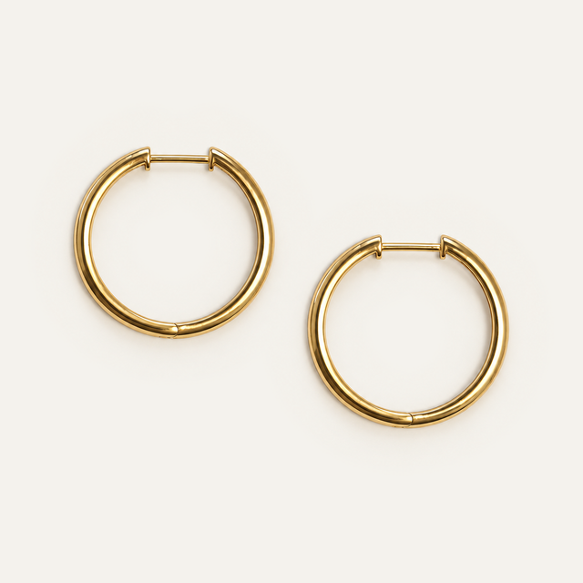 Anello Grande – Creolen aus Gelbgold