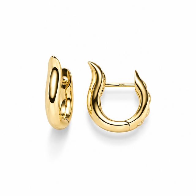 Cerchio Classico – Creolen aus Gelbgold